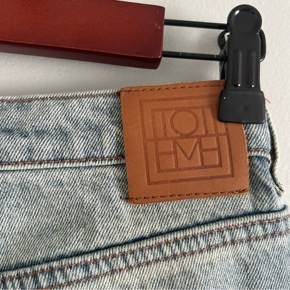 Toteme Light Washed Straight Leg Jeans - Picture 3 of 5